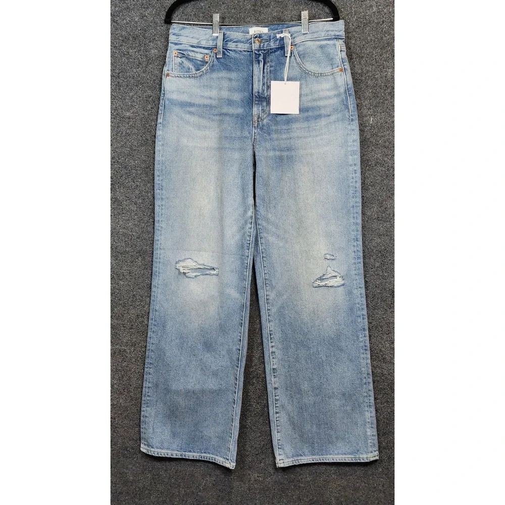 Pistola Hendrix Women's Wide‎ Leg Jeans Size 28 Y2K Grunge Distressed NWT